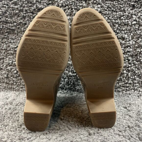 Dansko Henley Taupe Burnished Calf Women's Ankle Boots size EU 38 US 7.5-8 - Picture 7 of 8